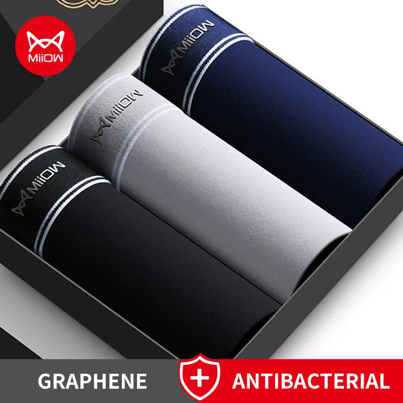 MiiOW Men's Underwear Antibacterial Breathable Cotton