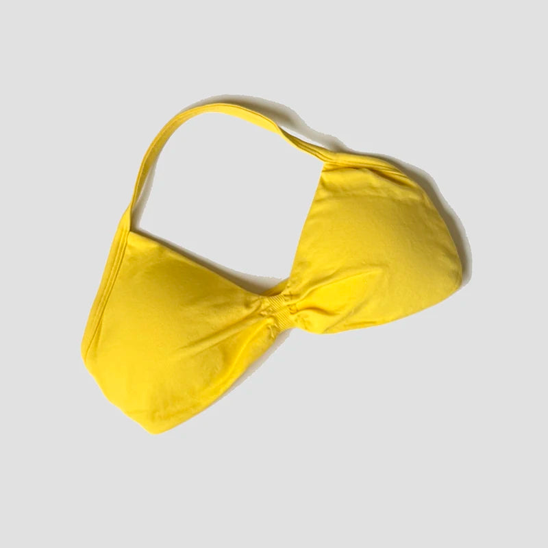 Sexy Push Up Backless Halter Women's Gym Top