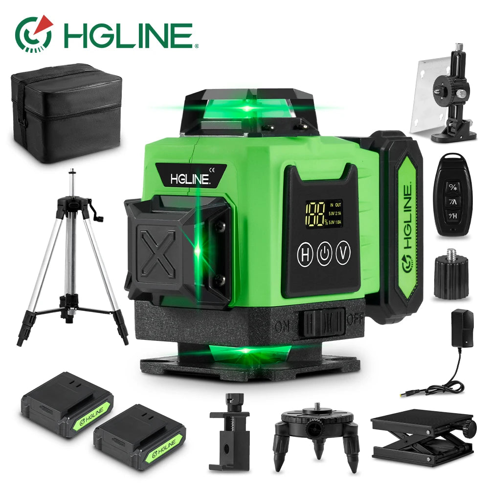 Máy Cân Mực Laser 16 Tia 4D HGLINE Siêu Pin - Daisan Mart