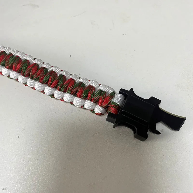 4mm Paracorde Multi-Functional Christmas LED Survival Bracelet