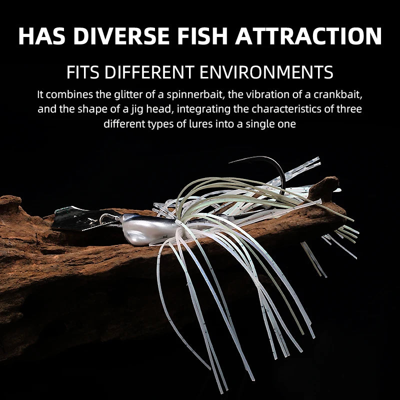 Mồi Jig Đầu Lắc 1/2oz Câu Cá Magic Works Silicon