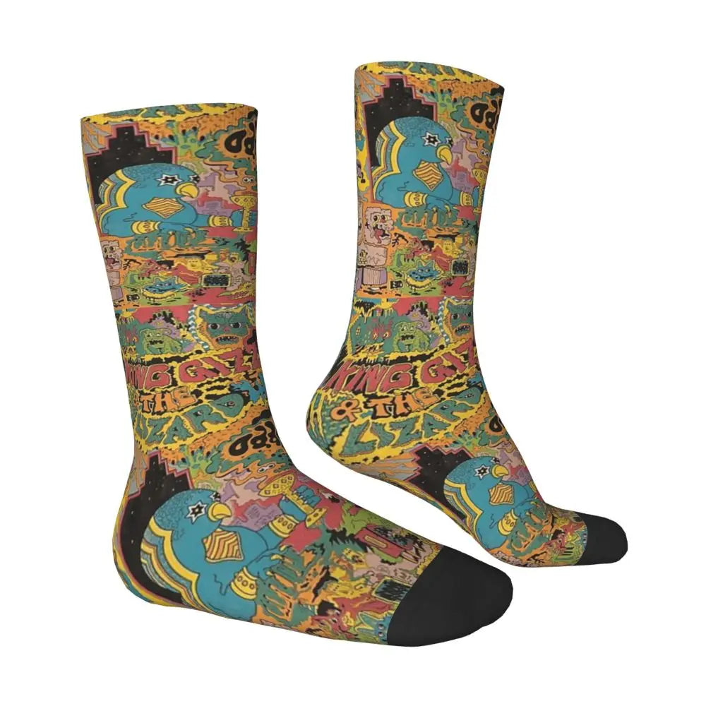 King Gizzard And The Lizard Wizard - Oddments Socks Harajuku Super Soft Stockings All Season Long Socks for Man's Woman's Gifts