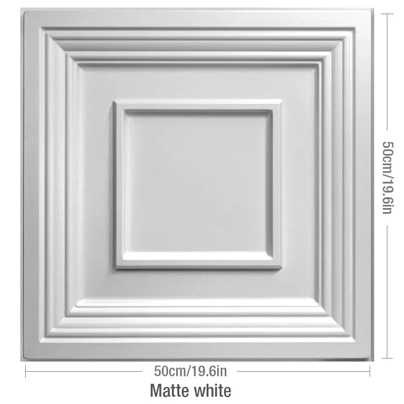 3D wall panel with glossy gold wood grain, waterproof