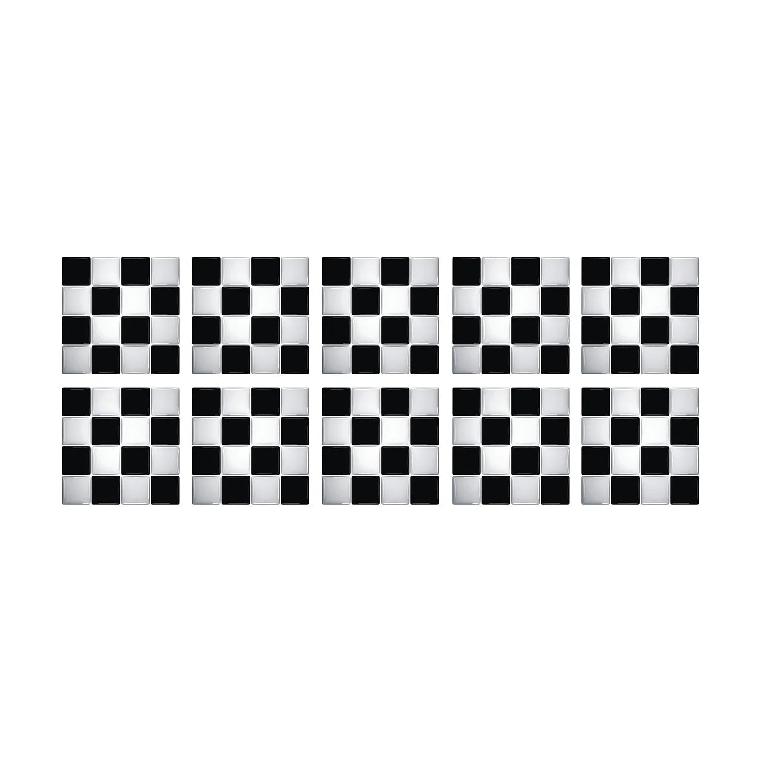 10 Waterproof Marble Mosaic Tile Stickers