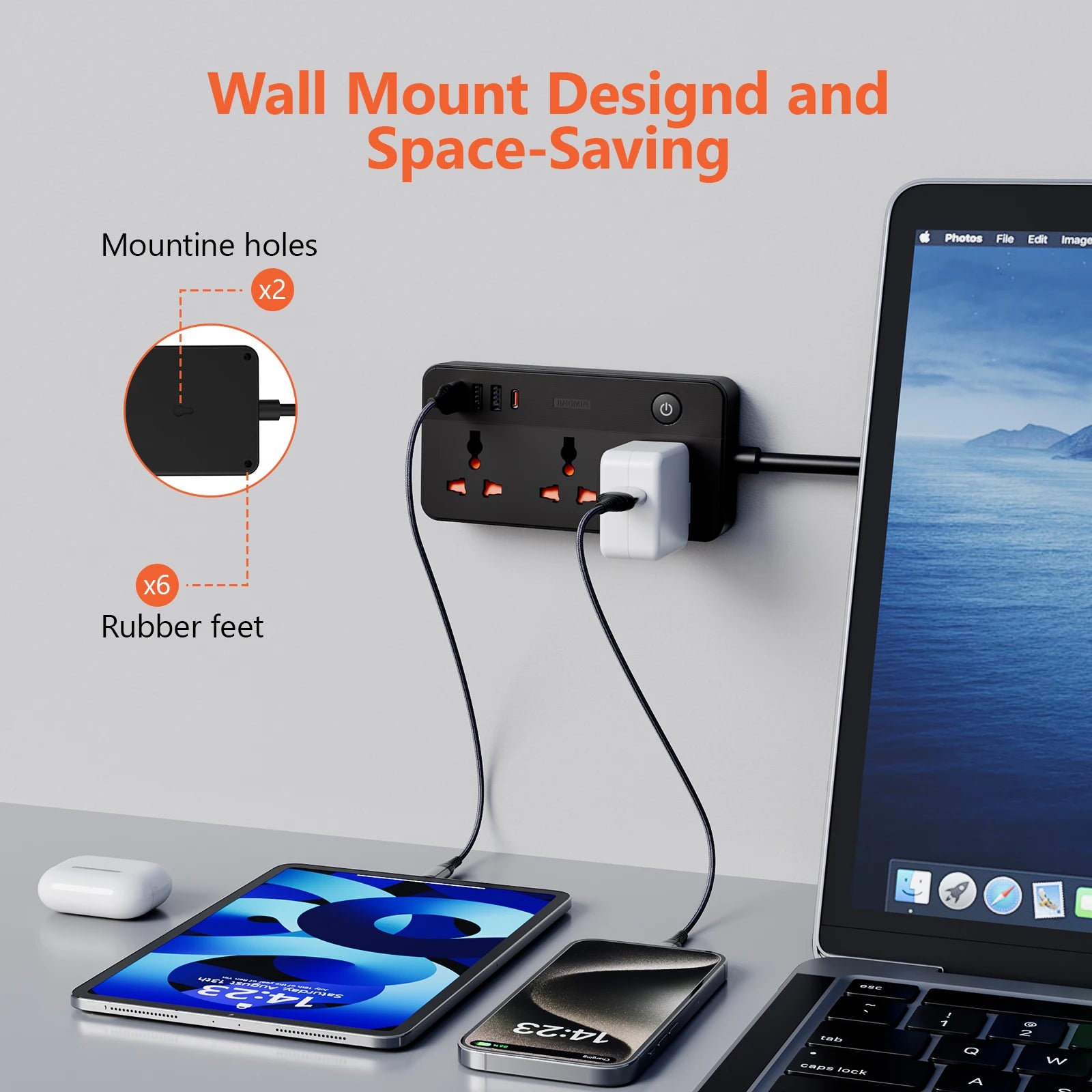 Ổ Cắm Đa Năng Sạc Nhanh 20W USB & Cáp 1.5M Tiện Dụng - Daisan Mart