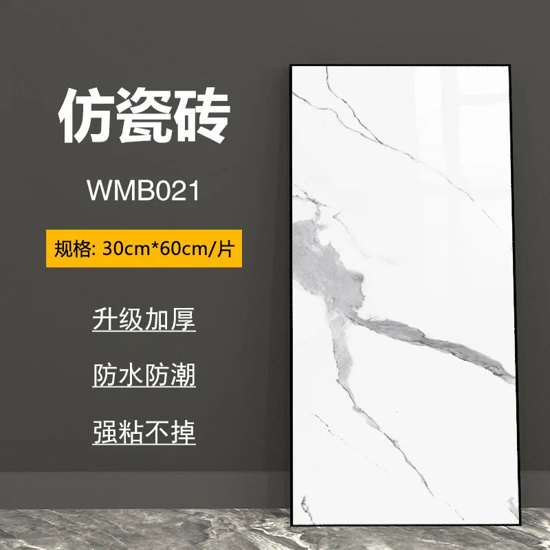 bathroom living room bedroom waterproof marbre self adhesive Imitation tegel wall stickers kitchen cabinets oil proof sticker