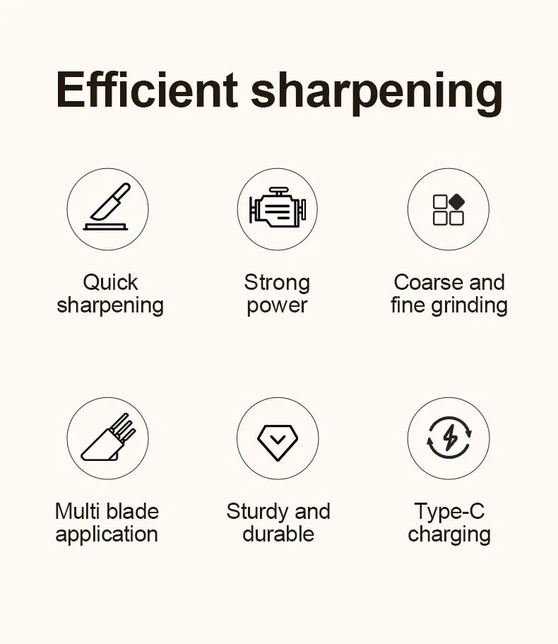 4 speed multi-function electric knife sharpener for kitchen.