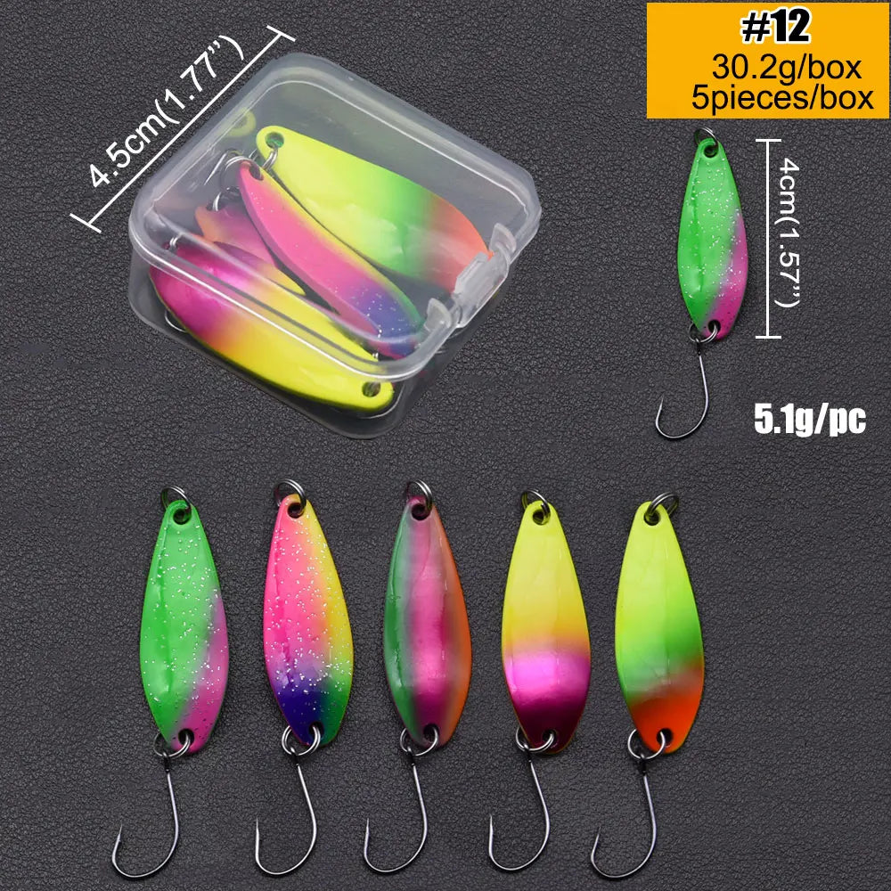 Mồi Câu Kim Loại JYJ Đa Kích Thước 3g-7g Lure Cá