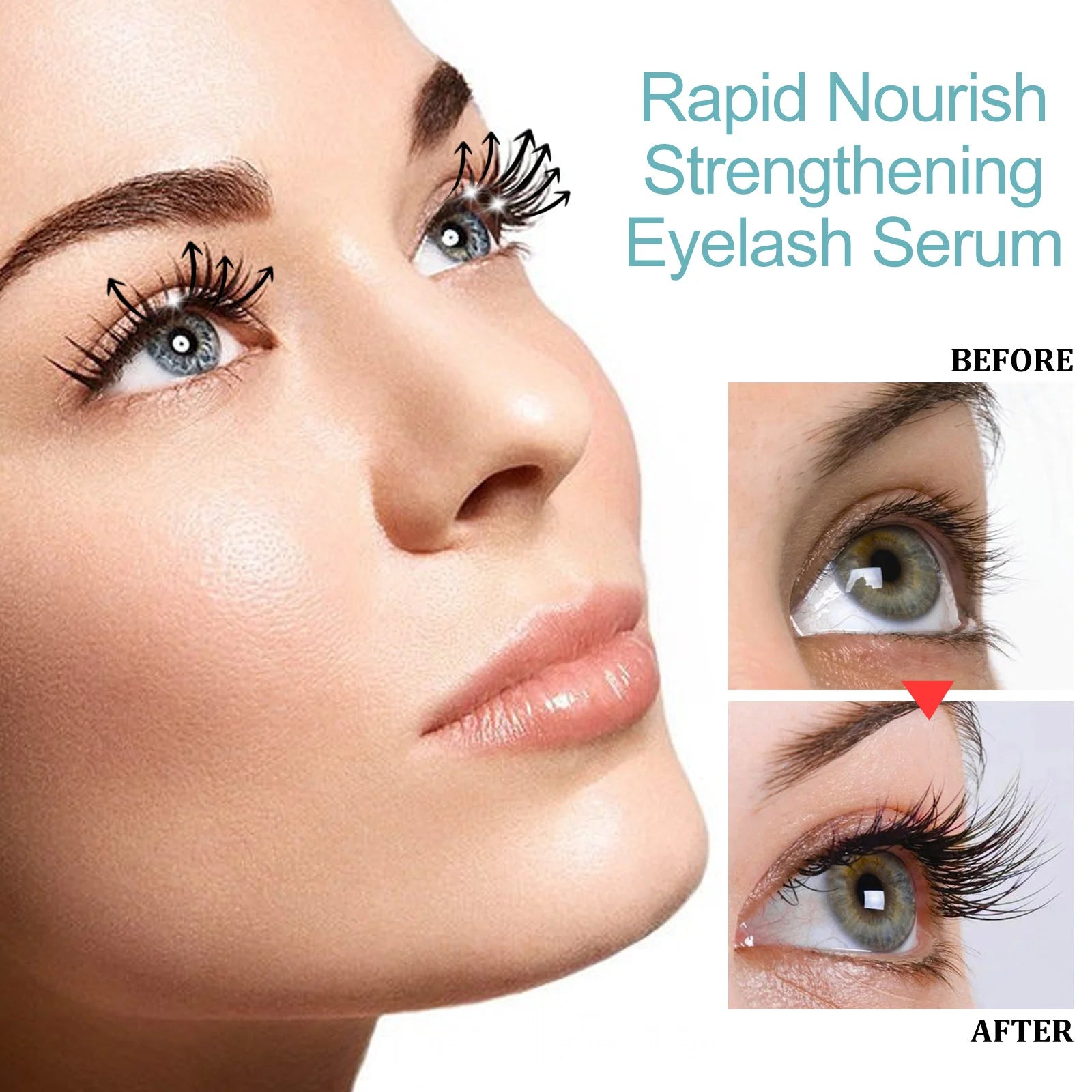 Natural Eyelash Growth Serum, Thick &amp; Curly