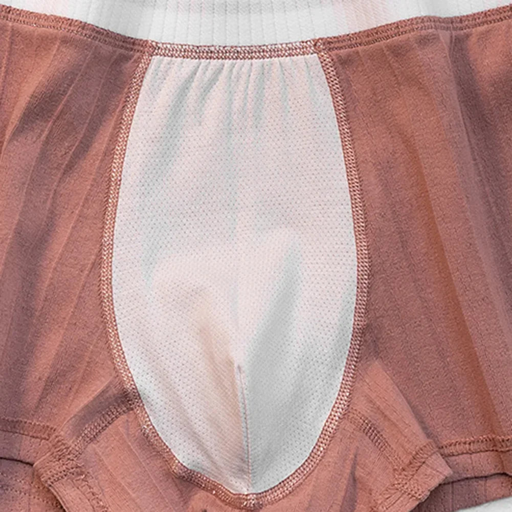 Men's Boxer Shorts with Striped Mid-Rise, Cool and Sexy