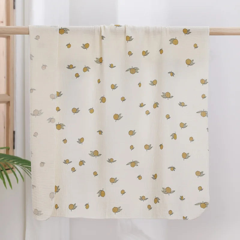 Multi-Purpose Cotton Muslin Newborn Baby Swaddle Blanket For Mother And Baby