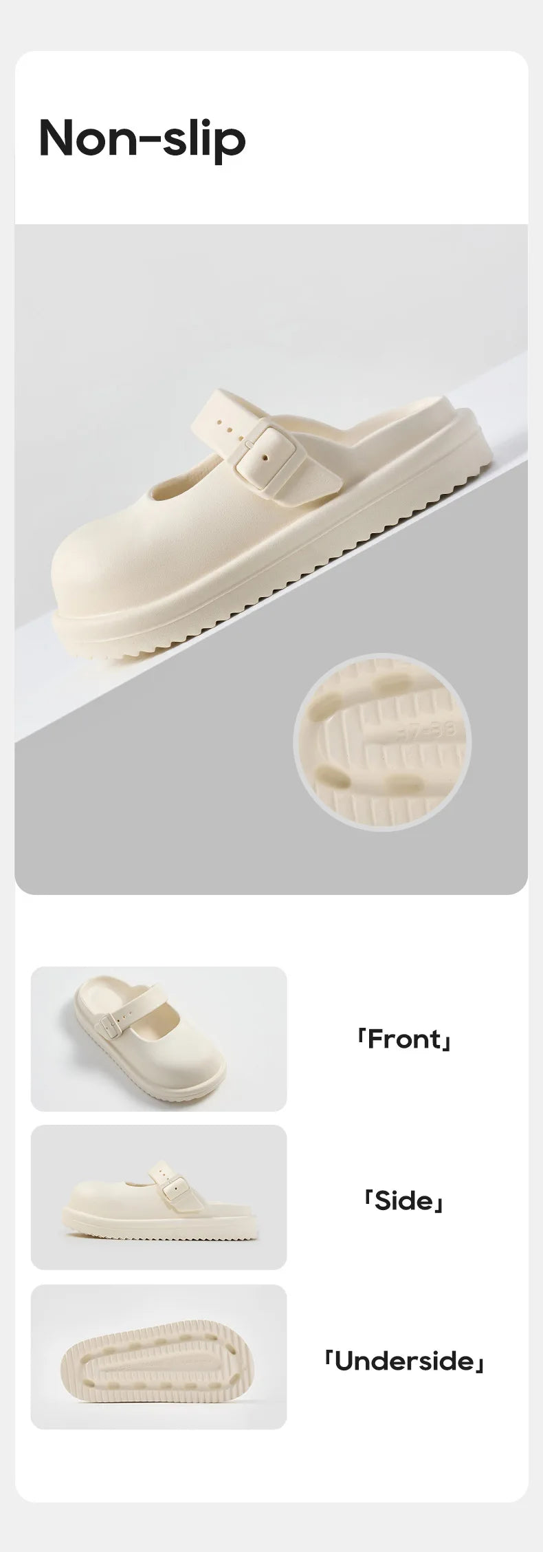 UTUNE Giày Búp Bê Nữ Đục Lỗ Thoáng Mát Chống Trượt