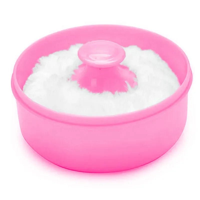 Baby Powder &amp; Powder Puff Cute Pink Box