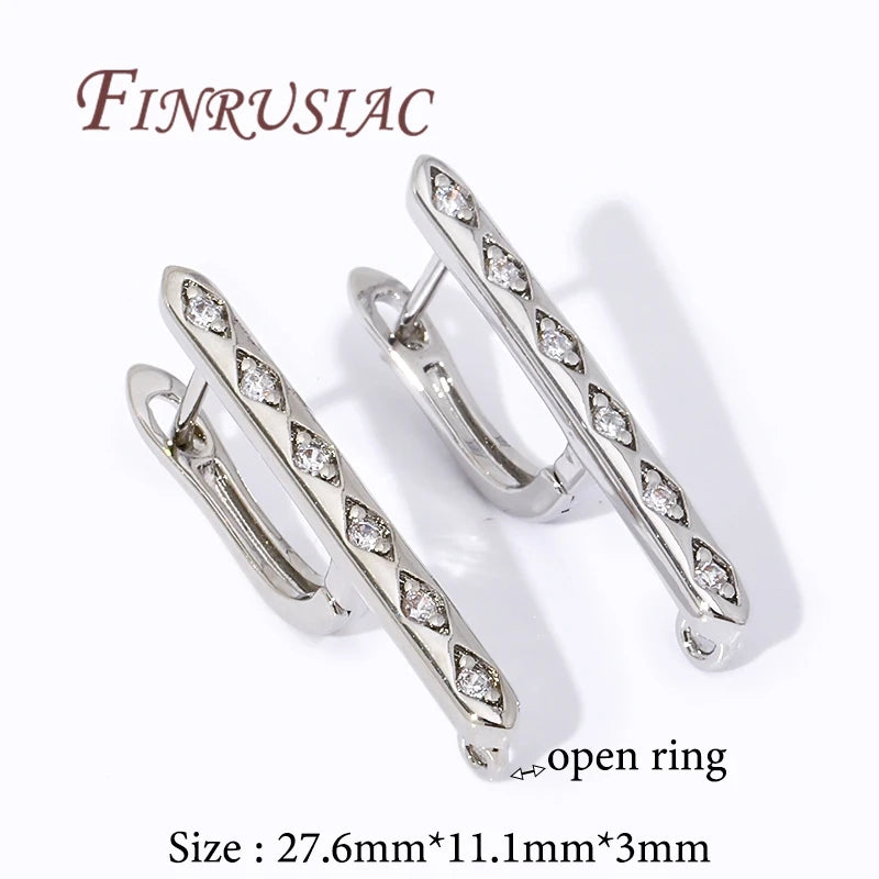 18K Gold Earring Hooks for DIY Jewelry and Accessories