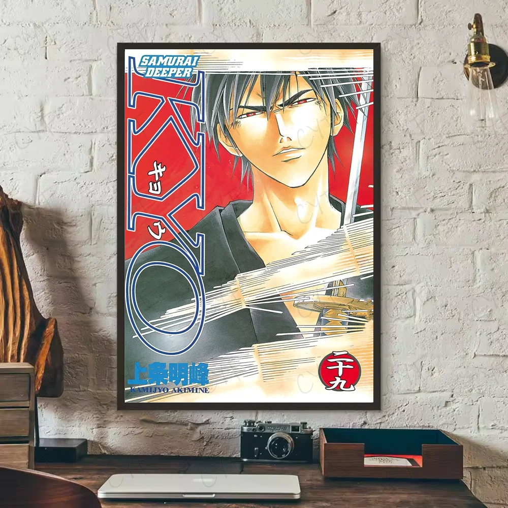 Samurai D-Deeper KYOS Comic Poster Wall Art Painting Sticker For Home Room Decoration Bedroom Decor Waterproof Posters