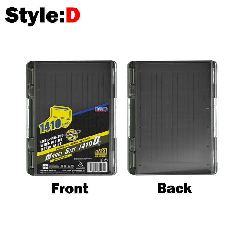 OUTKIT Double Side Fishing Tackle Boxes Fishing Lure Jig  Head Box Organizer Fishing Bait Tackle Storage Case For Blades Spinner