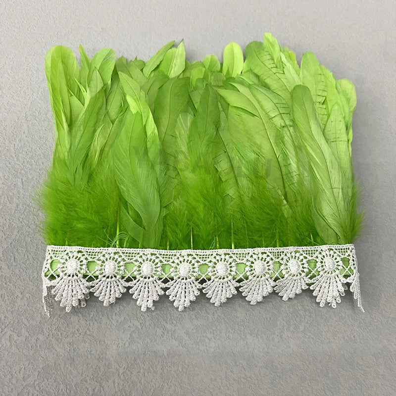 Natural Feather Sleeve Cuffs Gloves Party Cosplay Lace Wrist Cuffs Fur Sleeve Furry Accessories Carnival Stage Show Costume - Daisan Mart