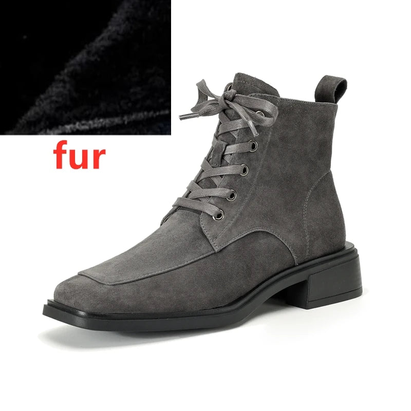 2025 Classic Genuine Leather Women's Anti-Slip Boots