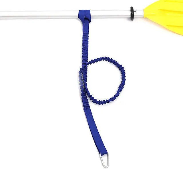Tie Rope With Safety Hook Kayak Paddle Leash Adjustable Elastic For Kayak Paddles Canoe Oars Fishing Rods Rowing Boat Accessory