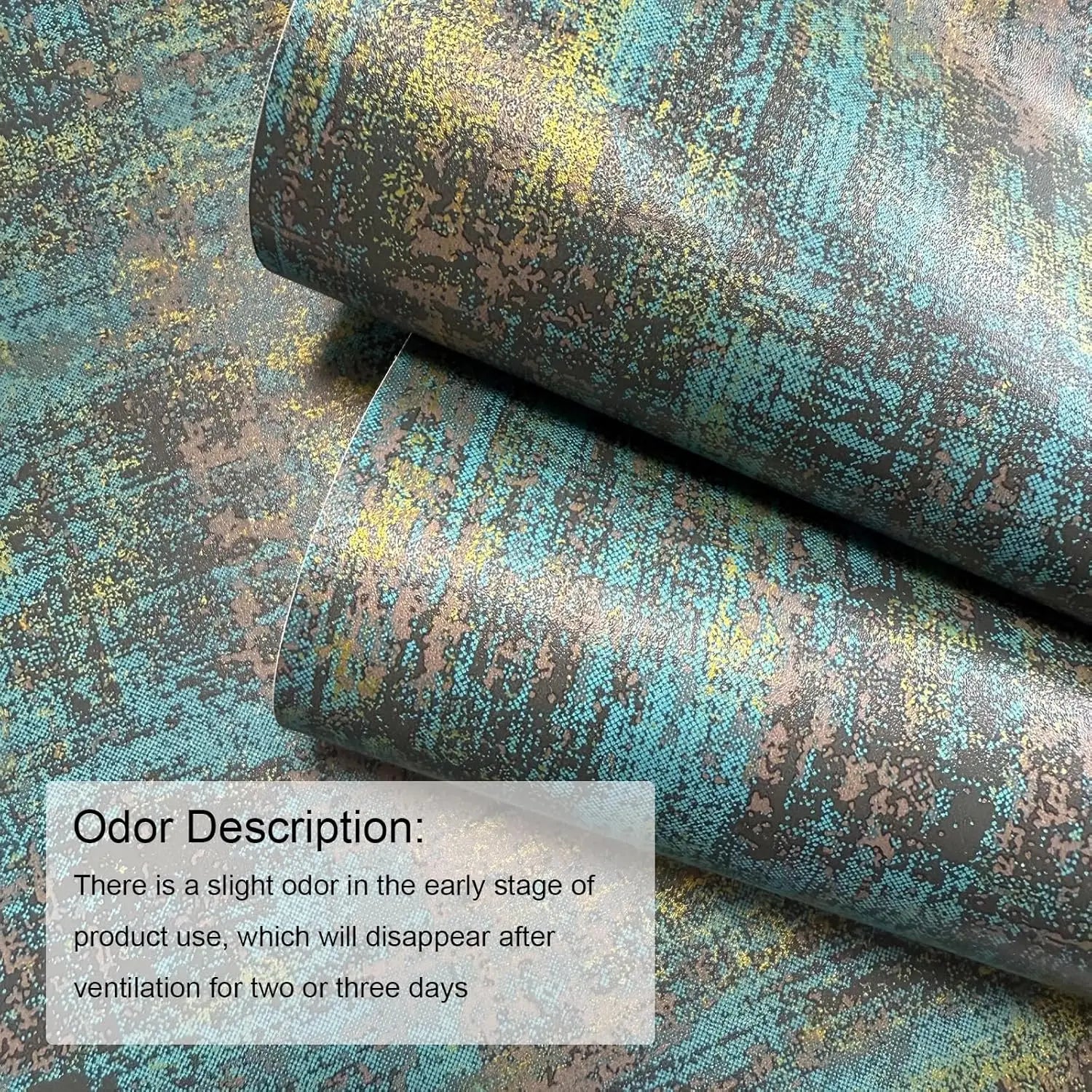 Vintage Black Gold Metallic Peel and Stick Wallpaper Self Adhesive Industrial Metallic Concrete Wall Paper Stick on Wallpaper
