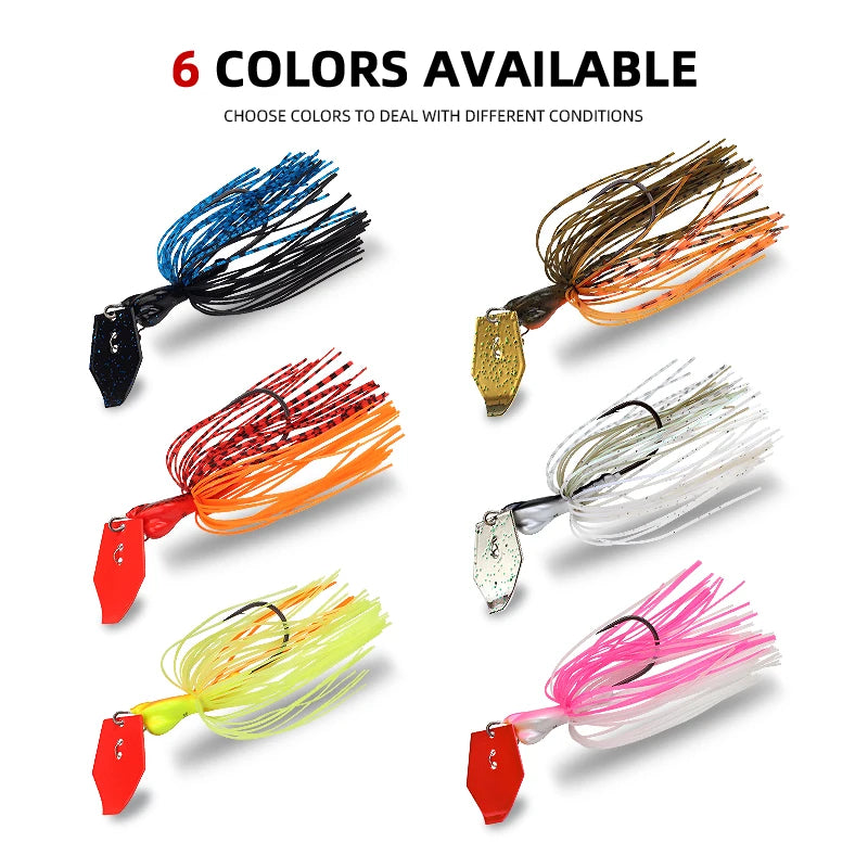 Mồi Jig Đầu Lắc 1/2oz Câu Cá Magic Works Silicon