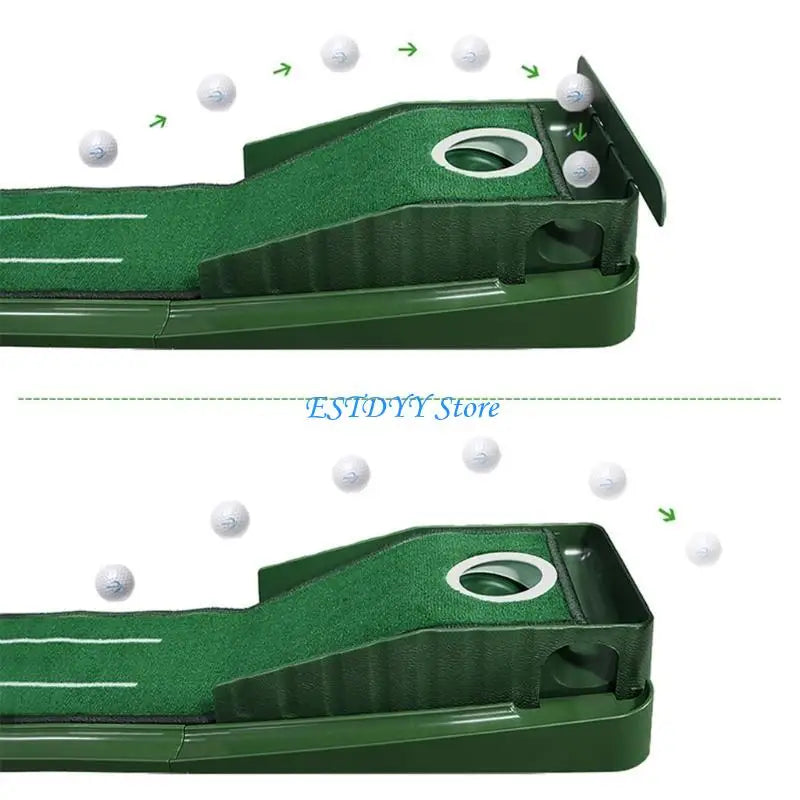 Mini Golf Practice Mat G6DE &amp; Convenient Putting Hole Cover