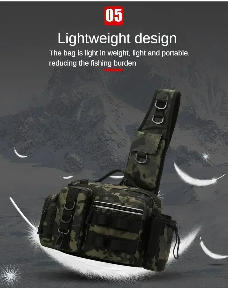 Ba lô Đựng Đồ Câu Cá Đa Năng Kèm Hộp & Giá Đỡ Cần