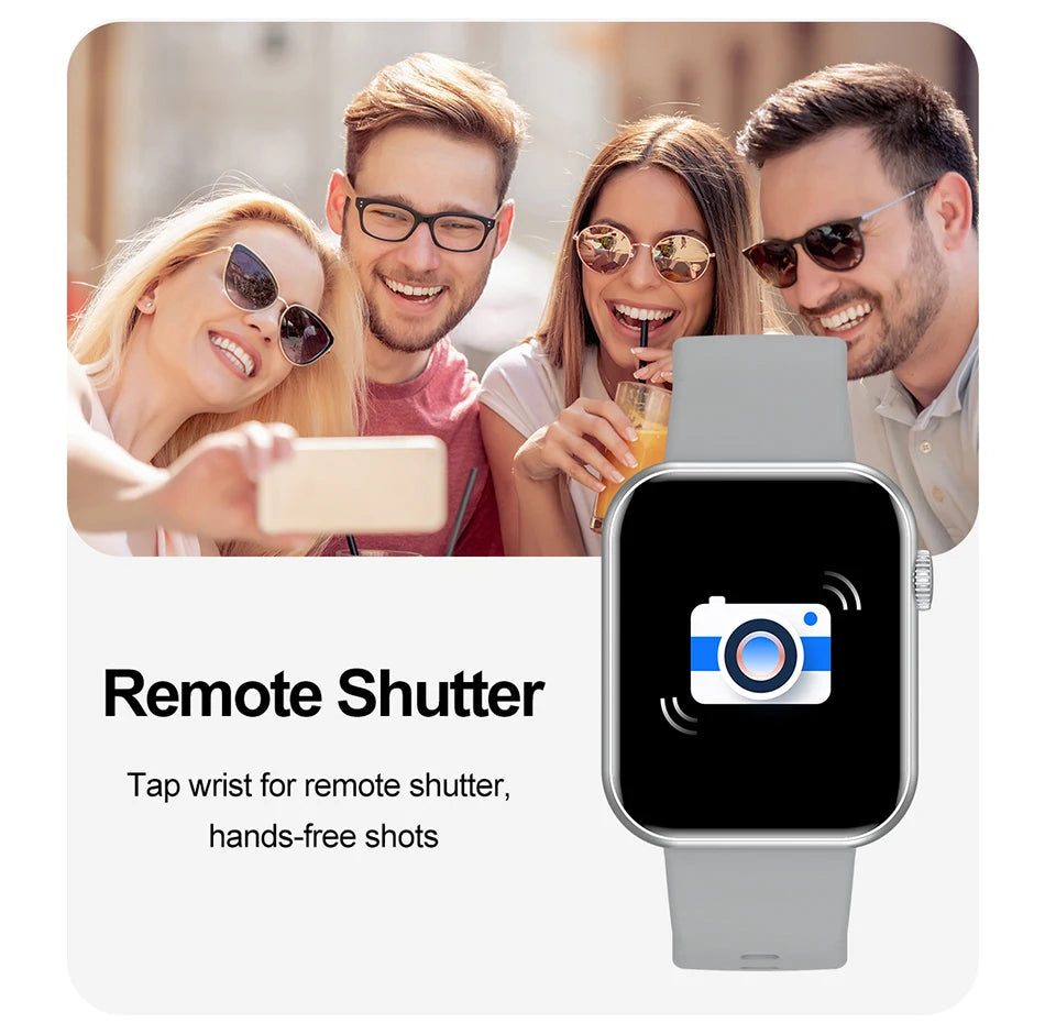 SmartWatch 2025 - Màn Lớn, Kết Nối Bluetooth