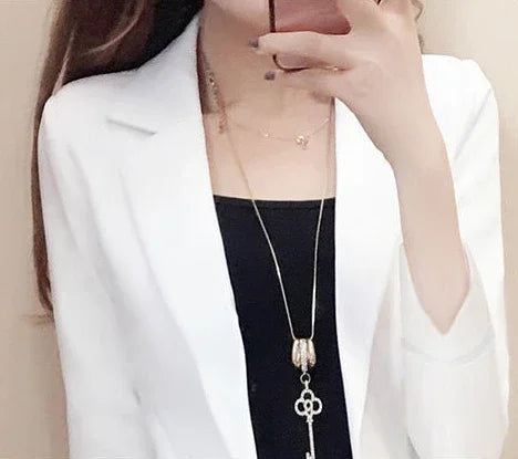 Office Outfit Professional White Wear To Work Trouser Suit Two Piece Set Pants for Women Womens 2 Pant Sets Black Blazer and Xxl - Daisan Mart