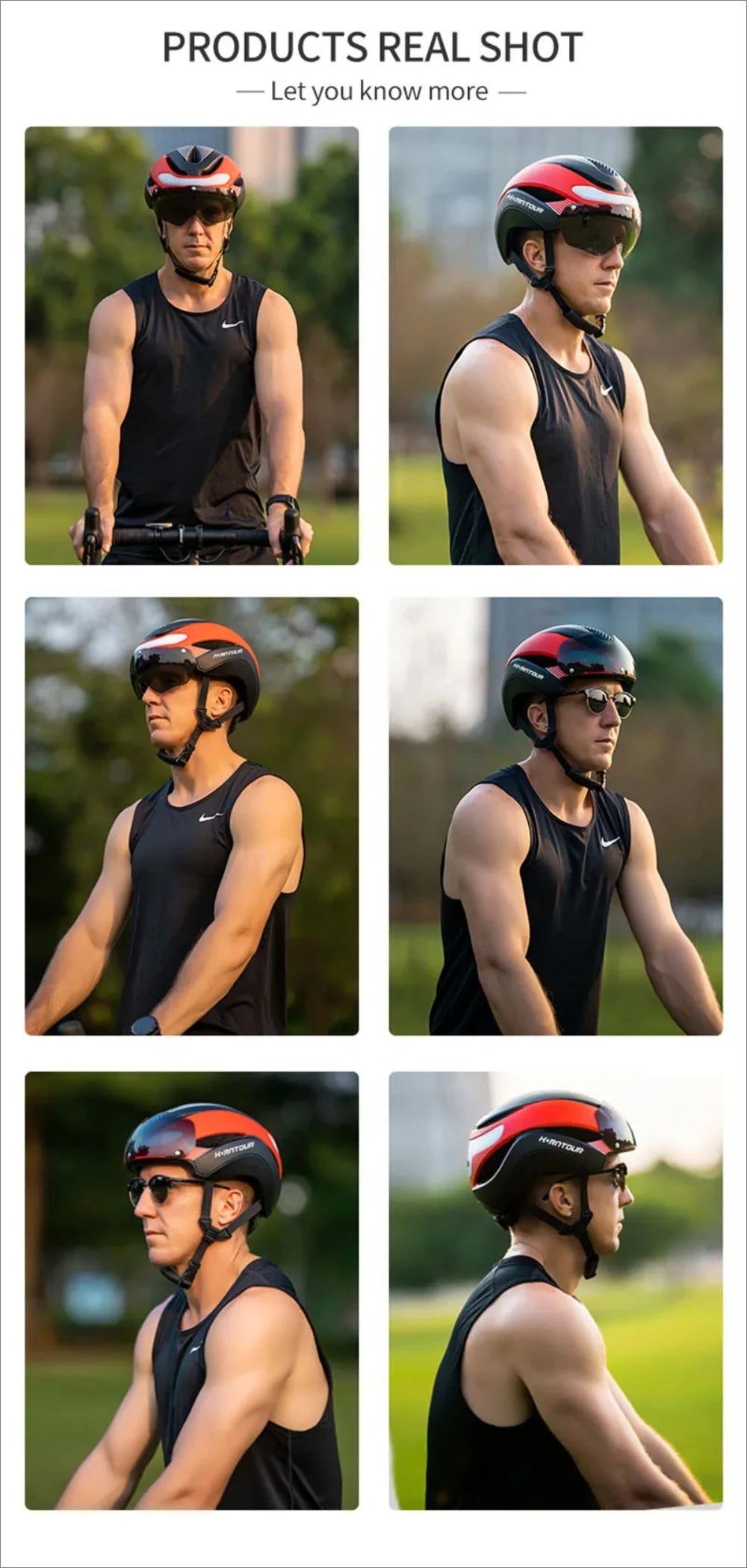 HelmetPro: LED Bicycle Helmet &amp; Magnetic Goggles