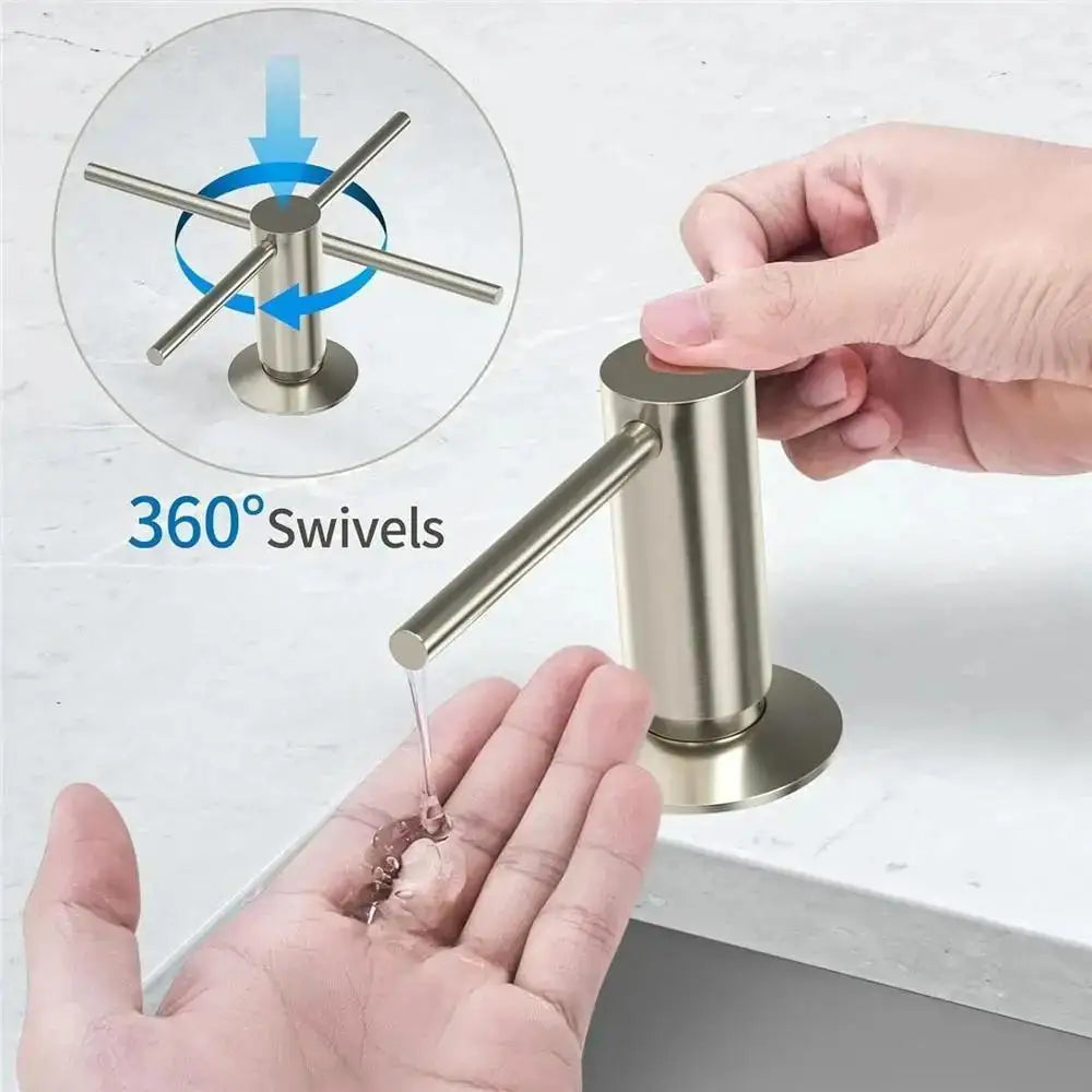 500ml Brass Soap Dispenser Pump Head For Kitchen/Bathroom