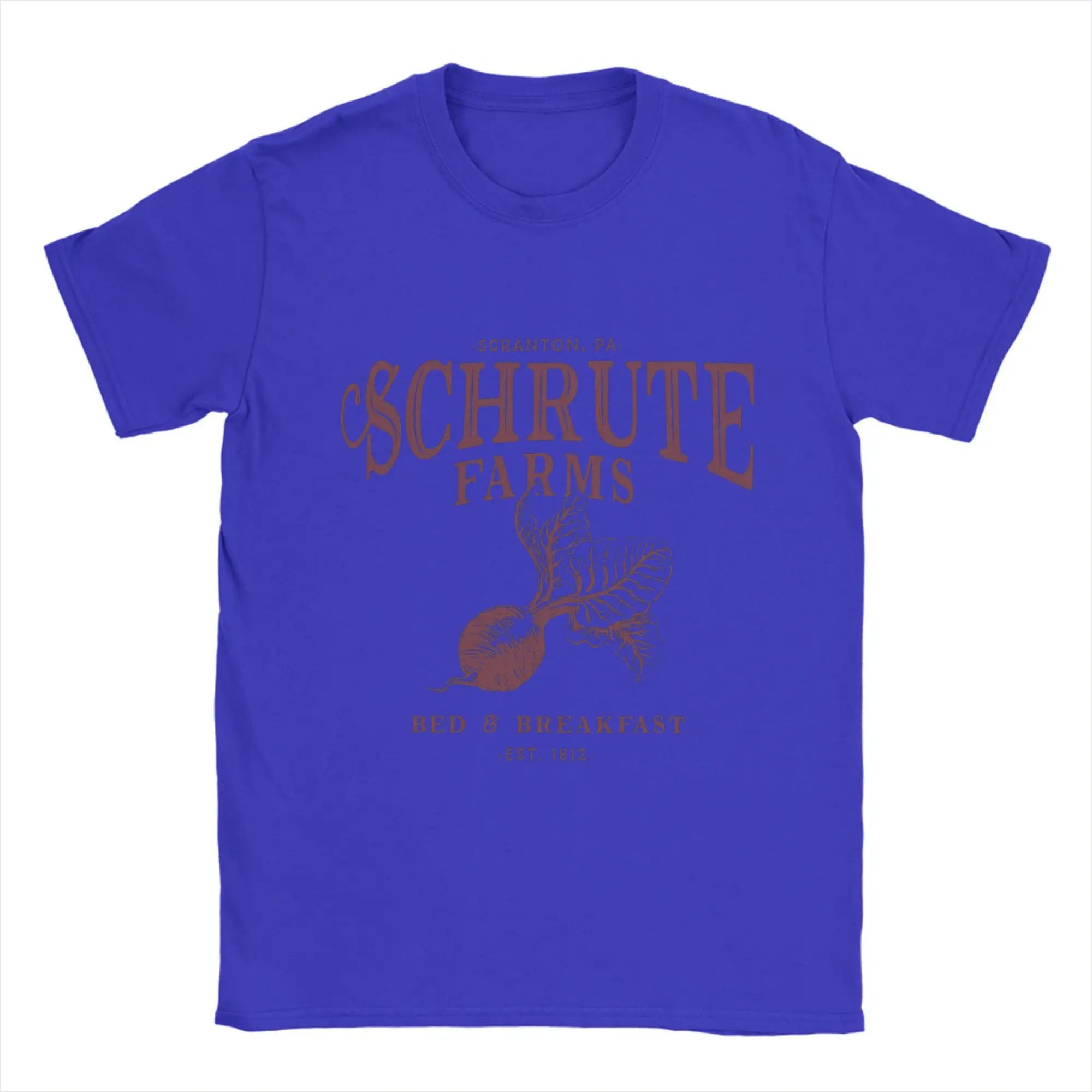 Schrute Farms Men's Cotton Short Sleeve Office T-Shirt