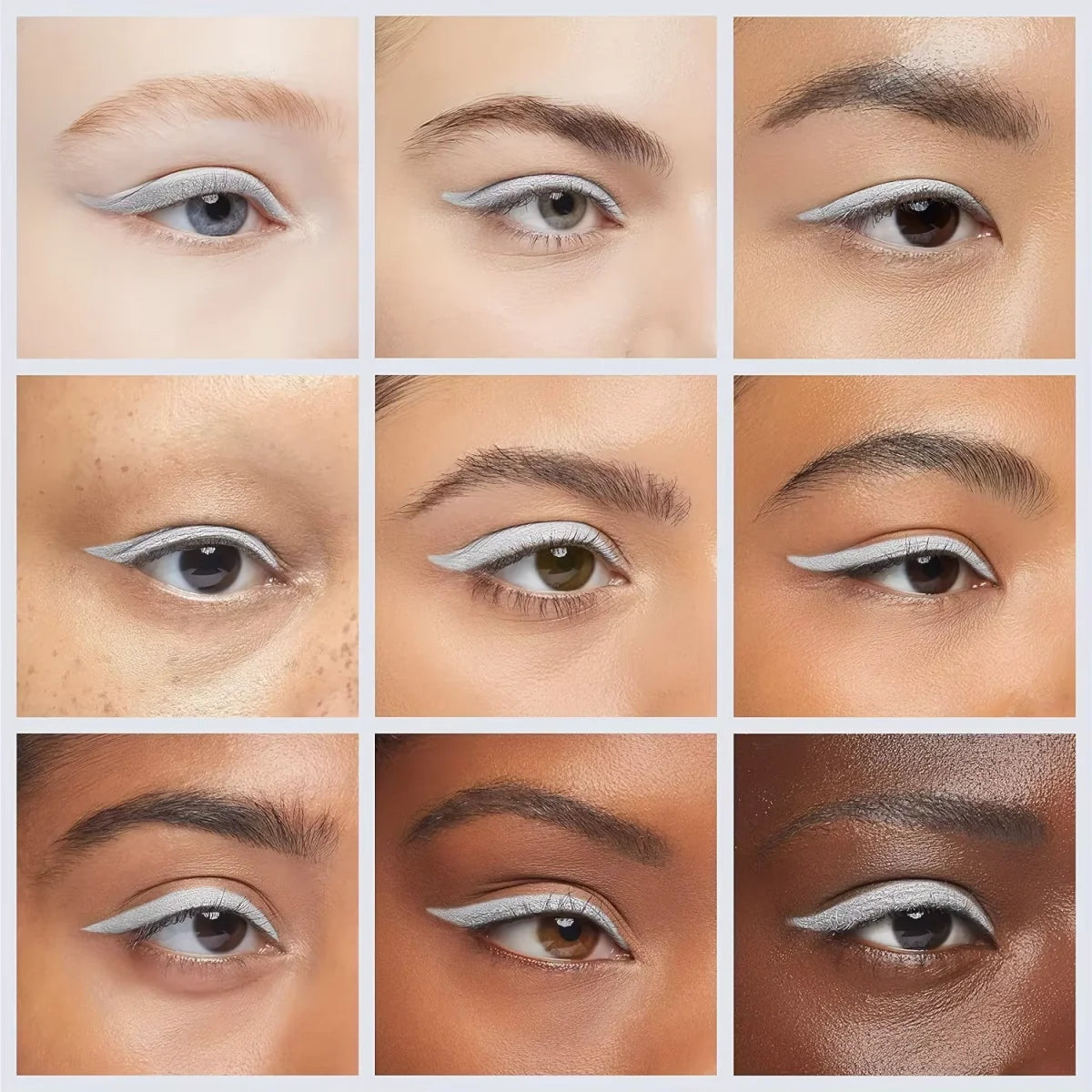 12-Piece White Eyeliner Waterproof Long Lasting Fashion