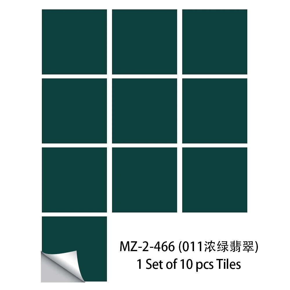 10 pieces of waterproof turquoise wall tiles