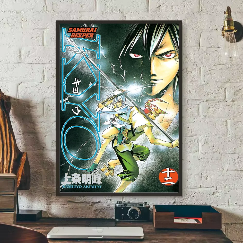 Samurai D-Deeper KYOS Comic Poster Wall Art Painting Sticker For Home Room Decoration Bedroom Decor Waterproof Posters
