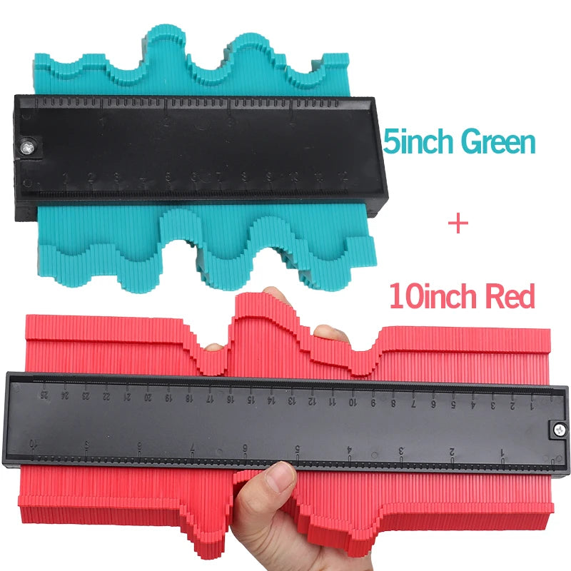 Shape Contour Gauge Duplicator 5/6/10/20inch Profile Measuring Tool Tiling Laminate Tiles Tools Plastic Contour Copy Duplicator