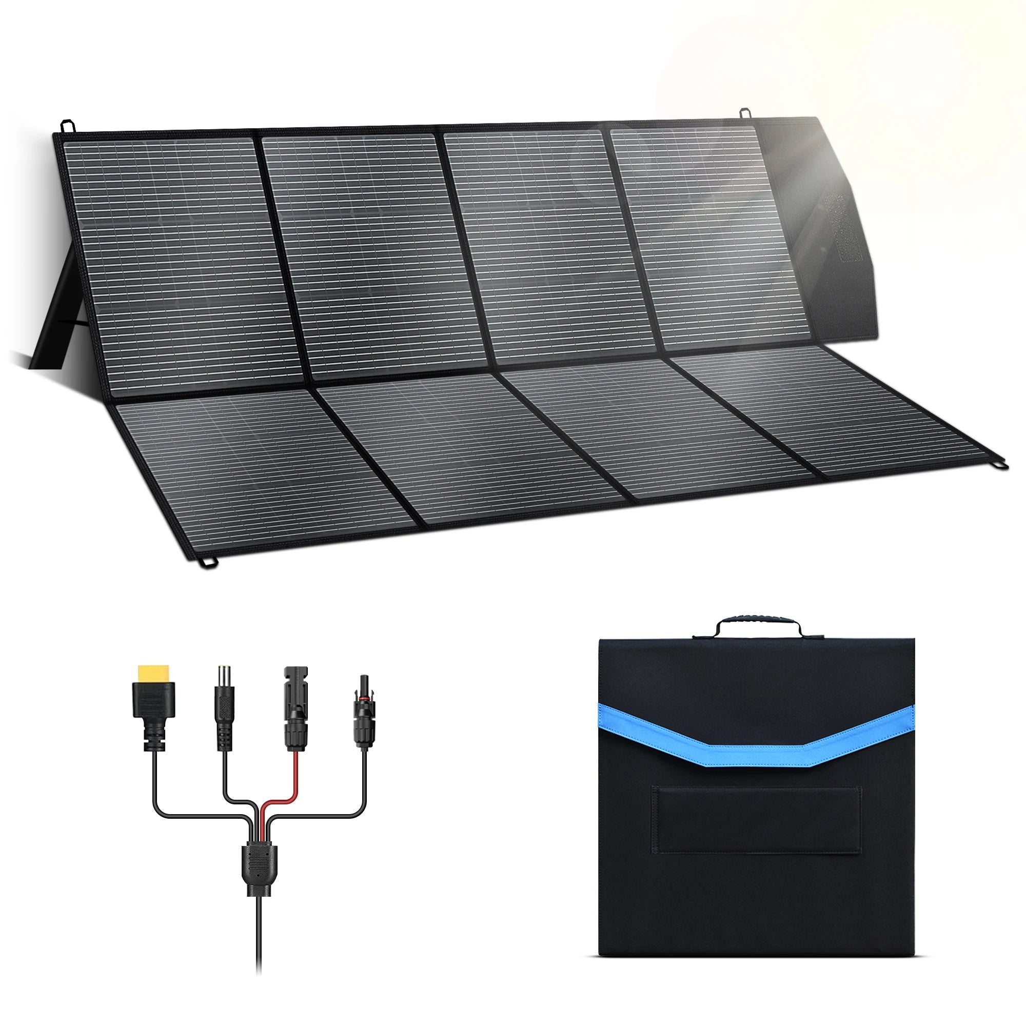 CTOLITY 400W Portable Solar Panel SP400 41V 9.8A Foldable Solar Charger Folding Bag Outdoor Power Supply RV, Camping, Off-Grid