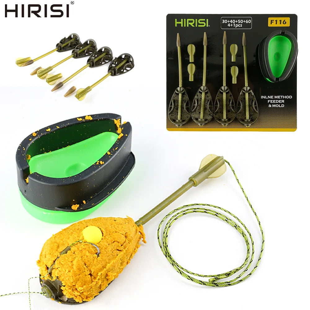 Combo Lồng Mồi Câu Cá Hirisi 30-60g + Khuôn Tiện Lợi