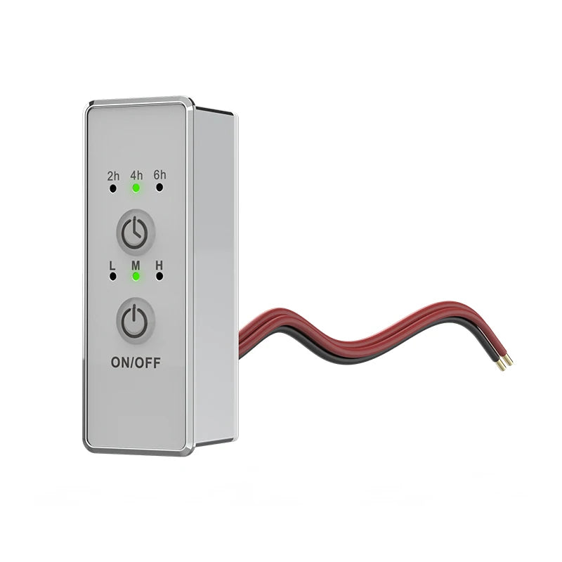 Electric Bathroom Towel Rack Timer Thermostat Smart Switch Heater for Towel Rail Black,Silver,White Bath Towel Dryer