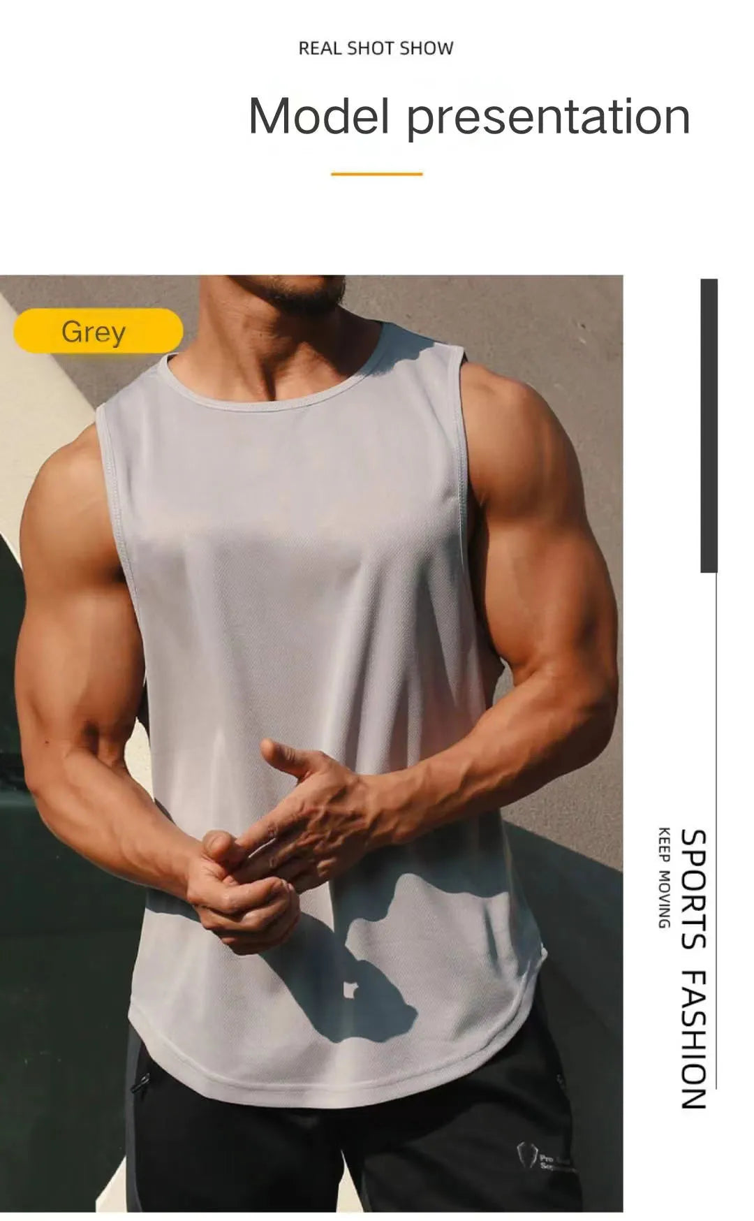 Áo Ba Lỗ Nam Thể Thao Nhanh Khô Tập Gym Hè