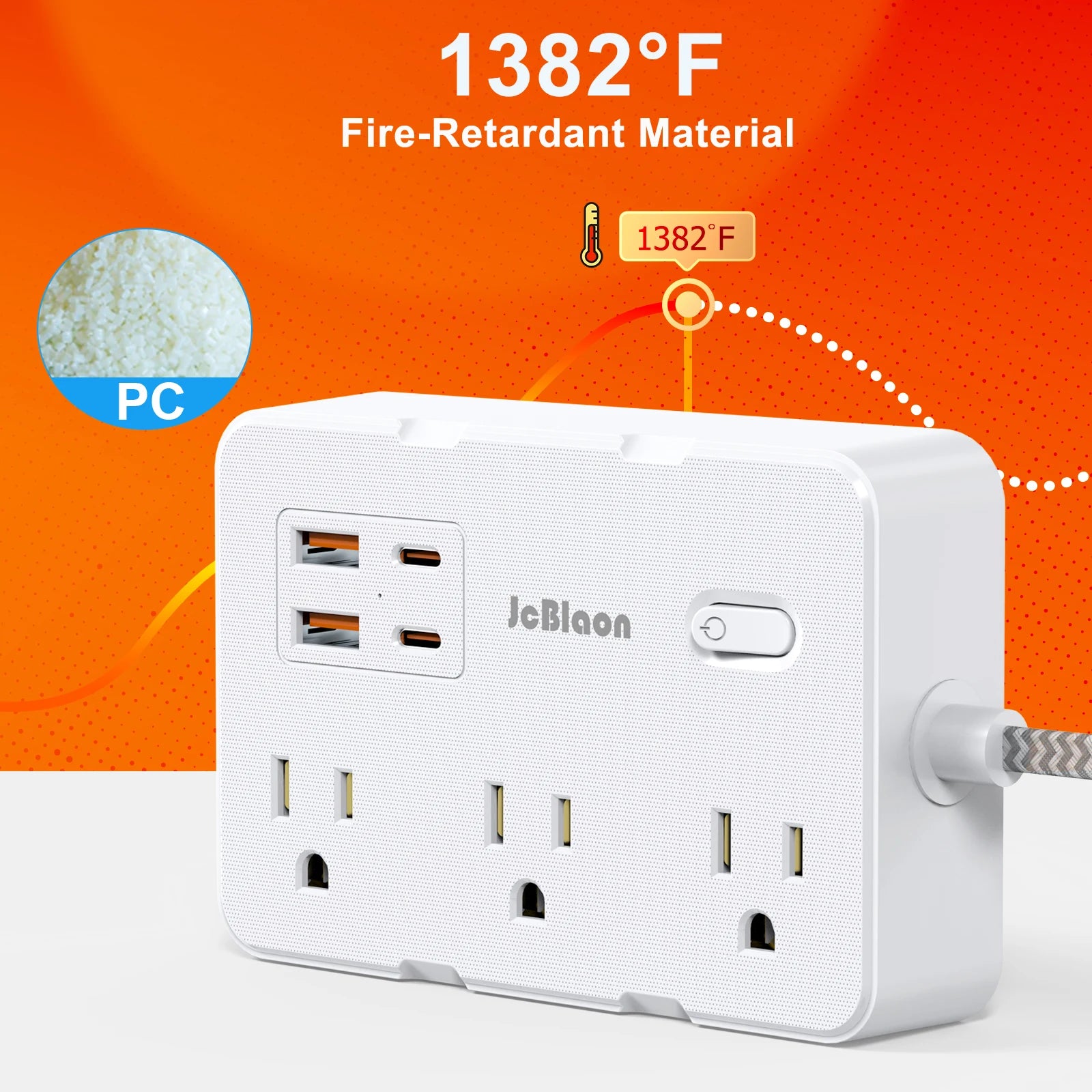 Ổ Cắm Điện Thông Minh Đa Năng USB-C Dây Bện - Daisan Mart