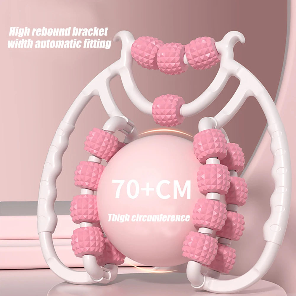 Newest 20 Wheel Annular Leg Clamp Massager Anti-cellulite Massager Body Slimming Roller Massage for Body Massager Relax - Daisan Mart