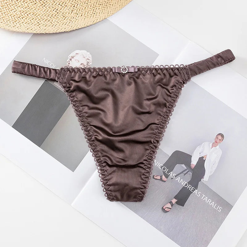 Quần Lót Thể Thao Nữ - Dây Mảnh Satin Quyến Rũ - Daisan Mart