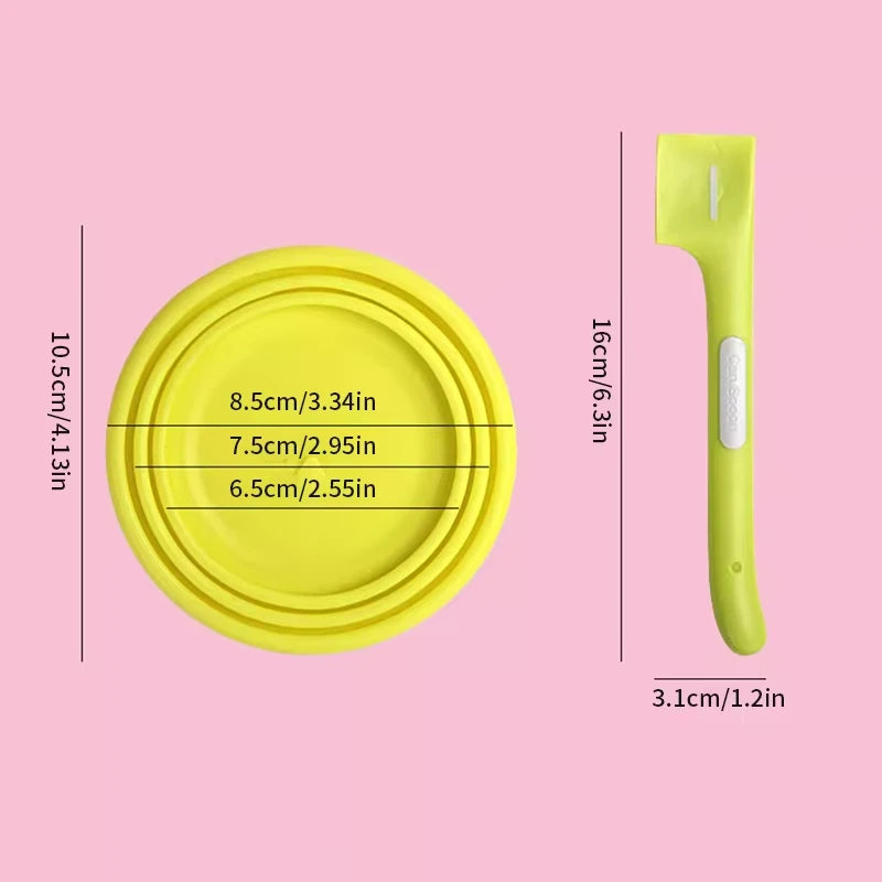 Cute Pet Food Spoon &amp; Lids Easy To Clean