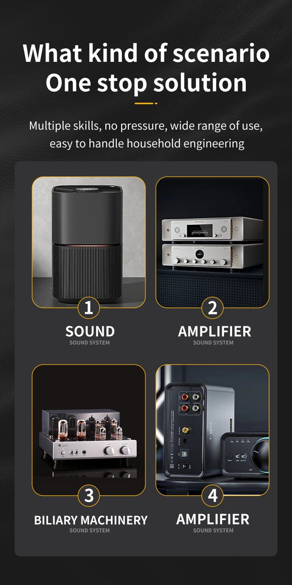 Chân Đế Nhôm Chống Rung Cao Cấp Cho Amply & Loa