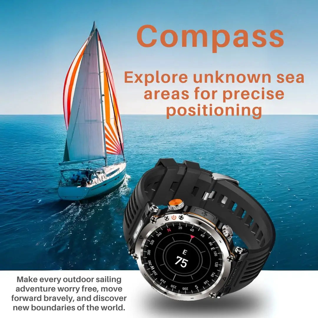 Men's Smart Watch - Call, Compass, LED, Sports