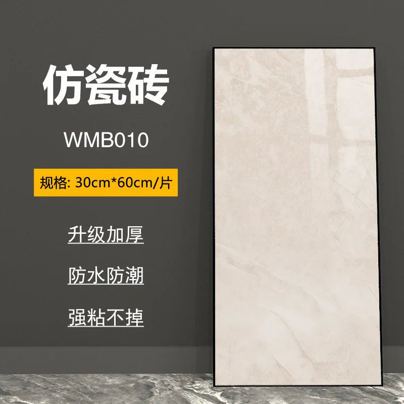 bathroom living room bedroom waterproof marbre self adhesive Imitation tegel wall stickers kitchen cabinets oil proof sticker