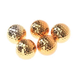 Unique Gold Plated Golf Balls - High-End Golf Equipment