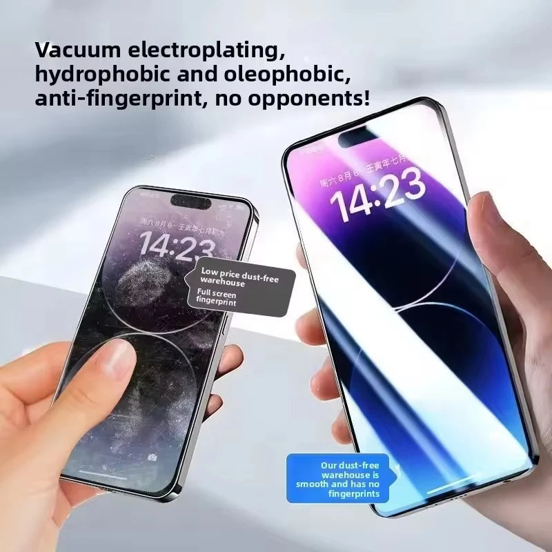 2Pcs HD Clear Tempered Glass For iPhone 17 16 15 14 Pro Max 6 7 8 Plus 12 13 11 Pro 16e XR XS Dust Free Install Screen Protector - Daisan Mart