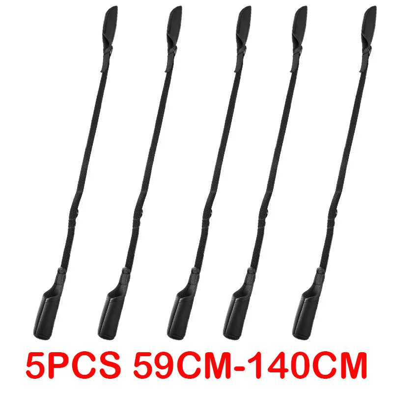 1-5PCS Cover Protector for Fishing Rod Tube Case Fishing Pole Sleeves Belt Fishing Rod Socks Srtap Rod Protector Adjustable